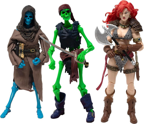 Red Sonja Deluxe Action Figure Set Boss Fight Studio Epic HACKS 1 to 12 Scale Collectible Figures Sold as Set