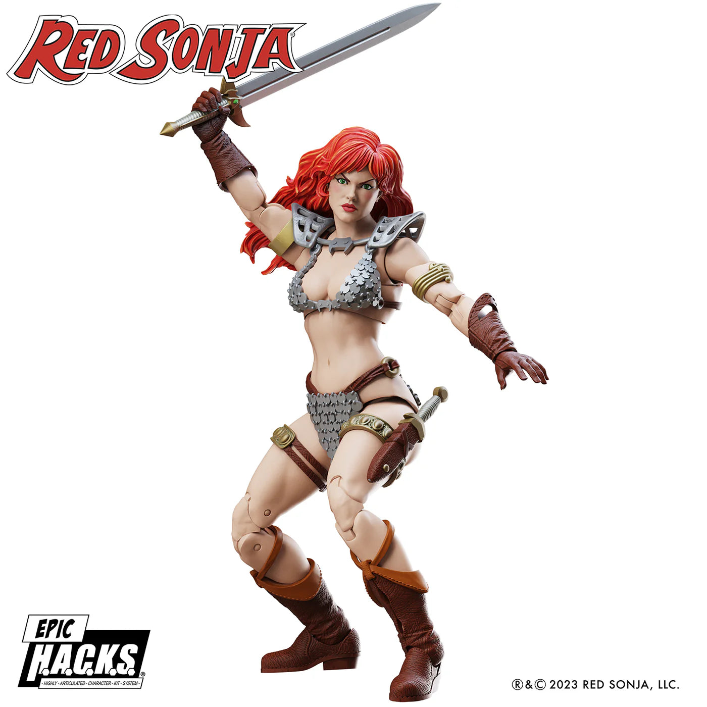 Red Sonja 50th Anniversary Epic H.A.C.K.S. 1:12 Scale Action Figure - Boss Fight Studio