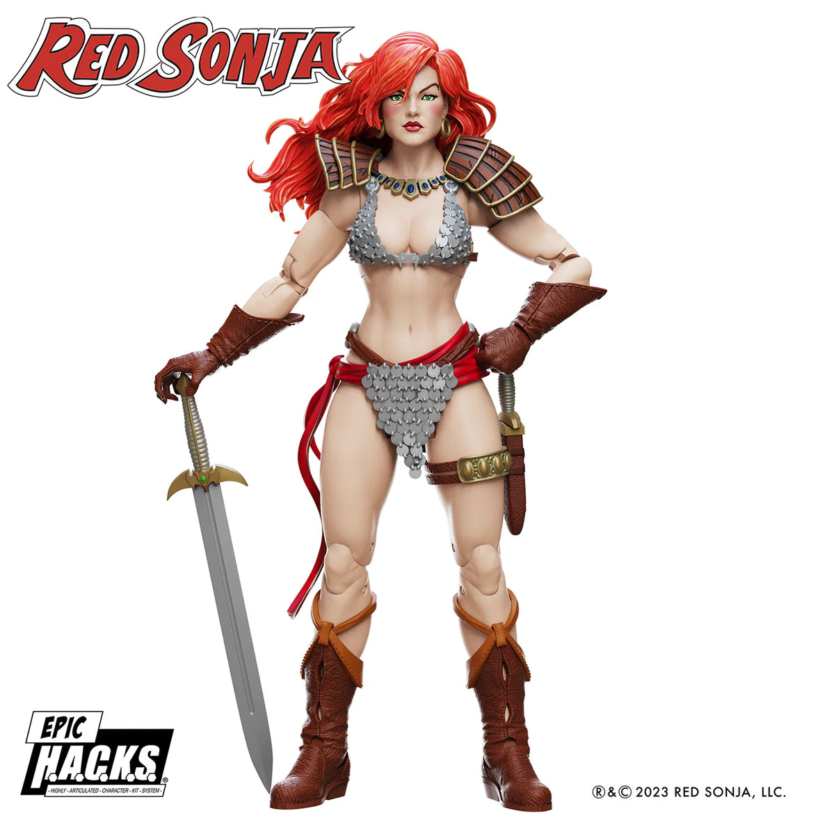 Red Sonja 50th Anniversary Epic H.A.C.K.S. 1:12 Scale Action Figure - Boss Fight Studio