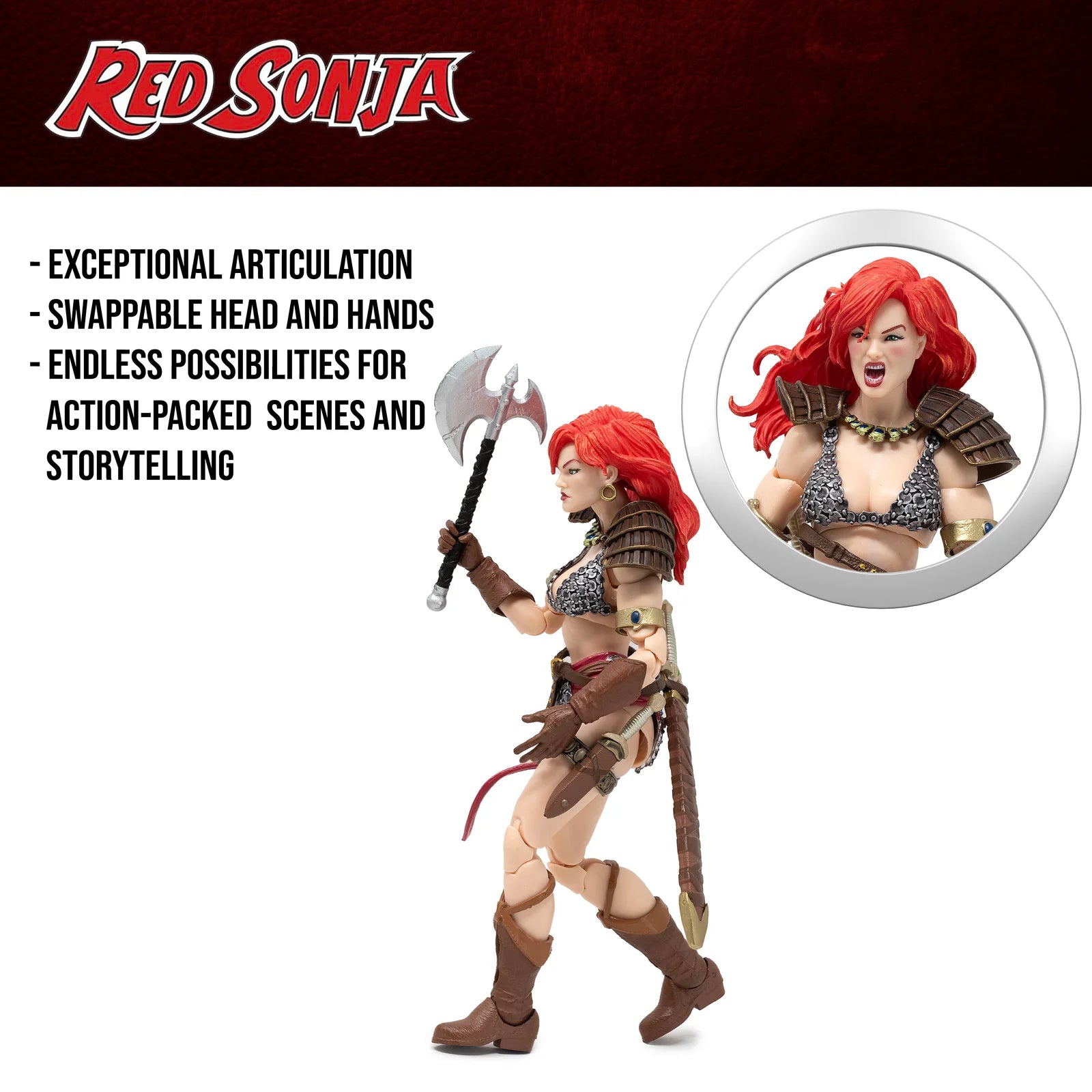 Red Sonja 50th Anniversary Epic H.A.C.K.S. 1:12 Scale Action Figure - Boss Fight Studio