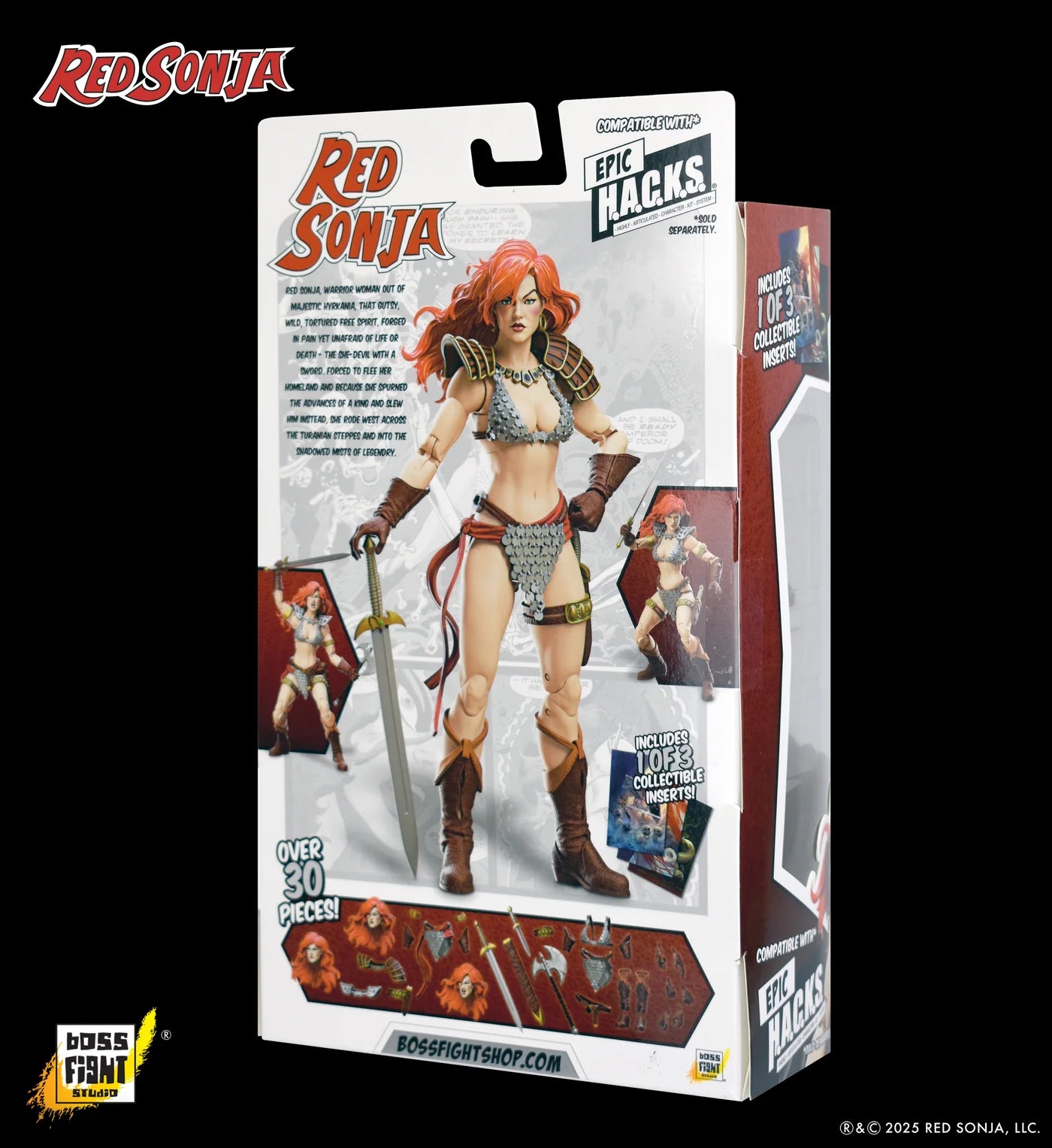 Red Sonja 50th Anniversary Epic H.A.C.K.S. 1:12 Scale Action Figure - Boss Fight Studio