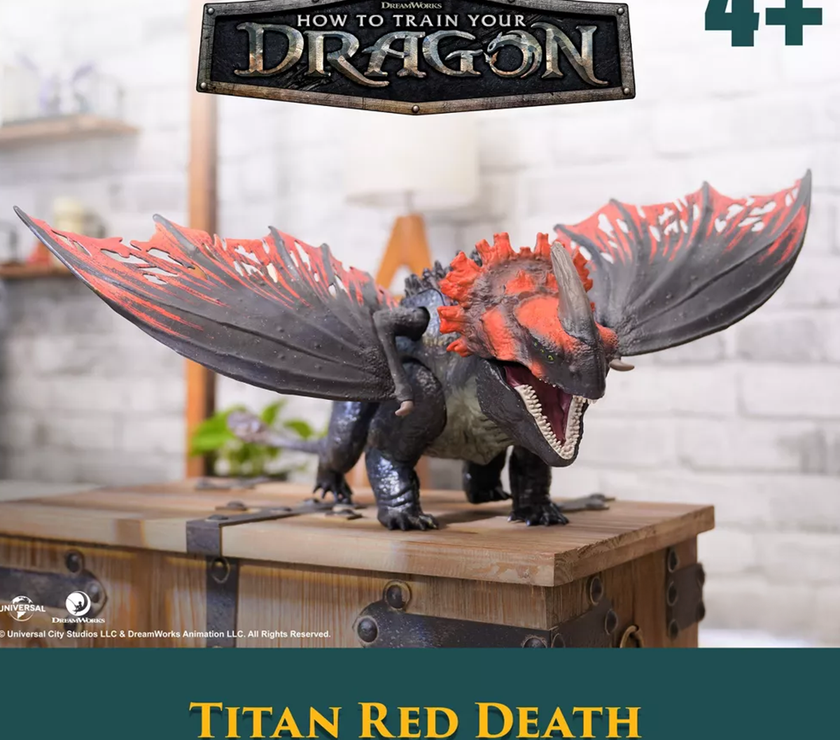 How to Train Your Dragon Titan Red Death Action Figure Toy