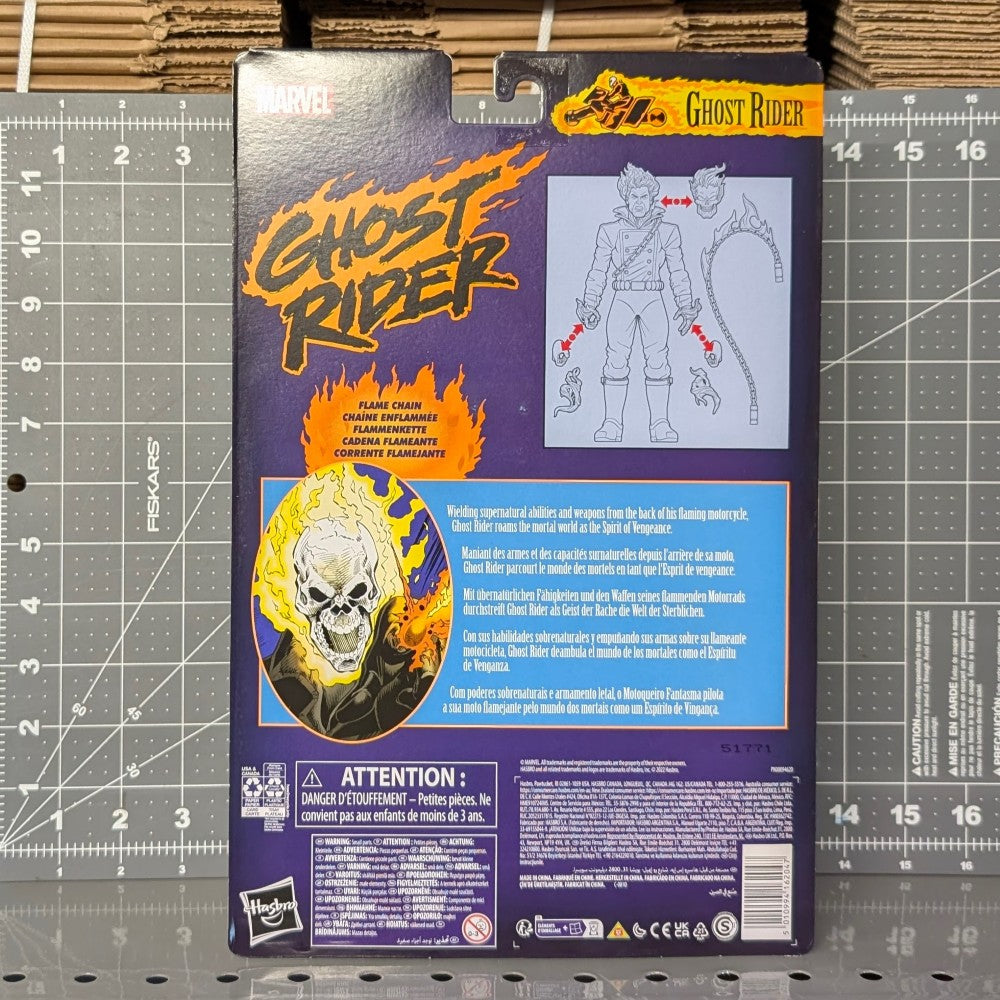 Ghost Rider 1:12 Scale 6" Marvel Legends Retro Cardback Action Figure