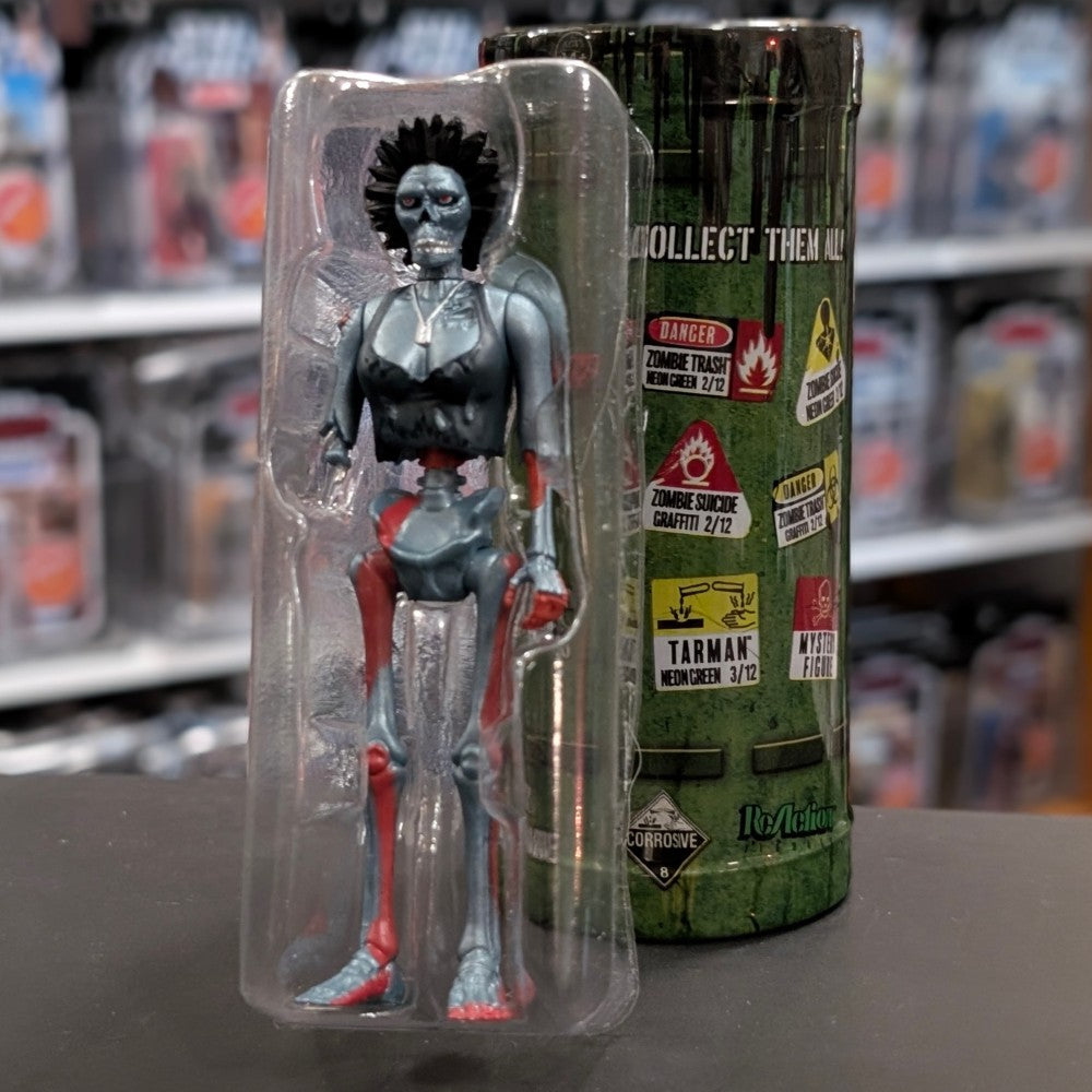 “Trash” Metallic Blue Graffiti Female Zombie Return of the Living Dead Blind Box Individual Figure