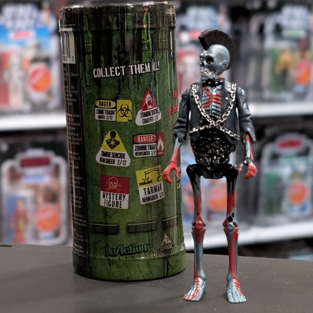 “Suicide” Metallic Blue Graffiti Male Zombie Return of the Living Dead Blind Box Action Figure