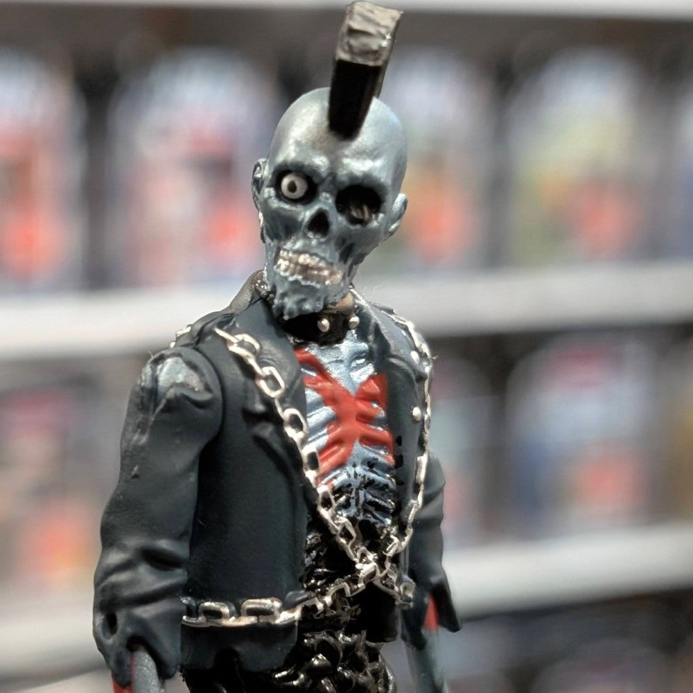 “Suicide” Metallic Blue Graffiti Male Zombie Return of the Living Dead Blind Box Action Figure