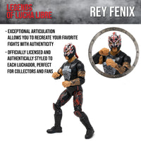 Rey Fenix Legends of Lucha Libre Fanaticos 6" Action Figure – "Animo" Edition (1:12 Scale)