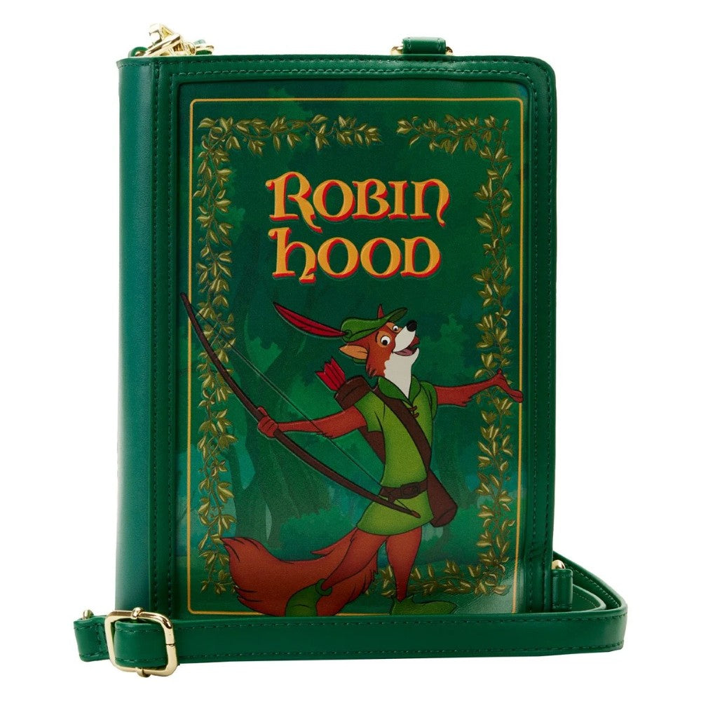 Disney Robin Hood Classic Book Convertible Crossbody Purse Loungefly