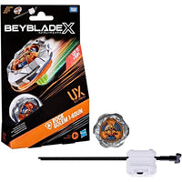 Rock Golem Beyblade X UX Starter Pack Spinning Top Toy new in box by Hasbro with orange and silver design