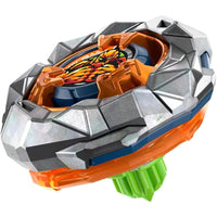 Rock Golem Beyblade X UX Starter Pack Spinning Top Toy new in box by Hasbro with silver, orange, and green details