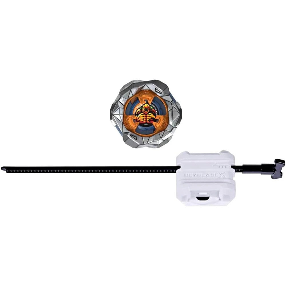 Rock Golem Beyblade X UX Starter Pack Spinning Top Toy new in box by Hasbro with stone and orange design