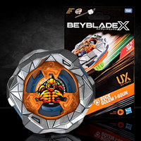 Rock Golem Beyblade X UX Starter Pack Spinning Top Toy new in box by Hasbro with orange and silver design