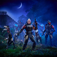 Rottclaw & Cobra Deinonychus GI Joe Classified 1:12 scale 6" Series Action Figure by Hasbro in jungle night setting