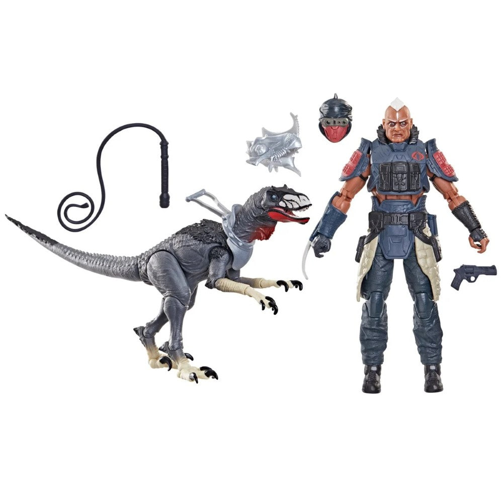 Rottclaw & Cobra Deinonychus GI Joe Classified 1:12 scale 6" Series Action Figure by Hasbro with accessories and whip.
