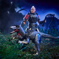 Rottclaw & Cobra Deinonychus GI Joe Classified 1:12 scale 6" Series Action Figure by Hasbro in a detailed outdoor setting