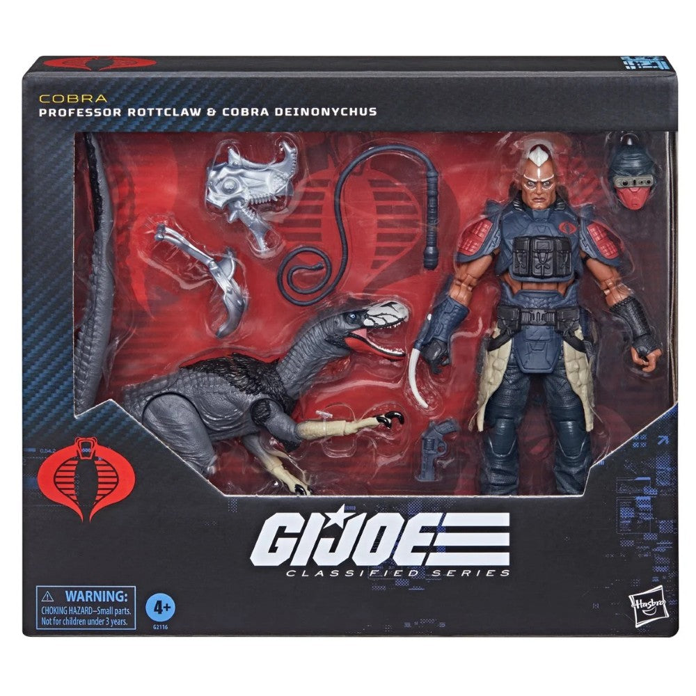 Rottclaw & Cobra Deinonychus GI Joe Classified 1:12 scale 6" Series Action Figure by Hasbro in packaging with accessories