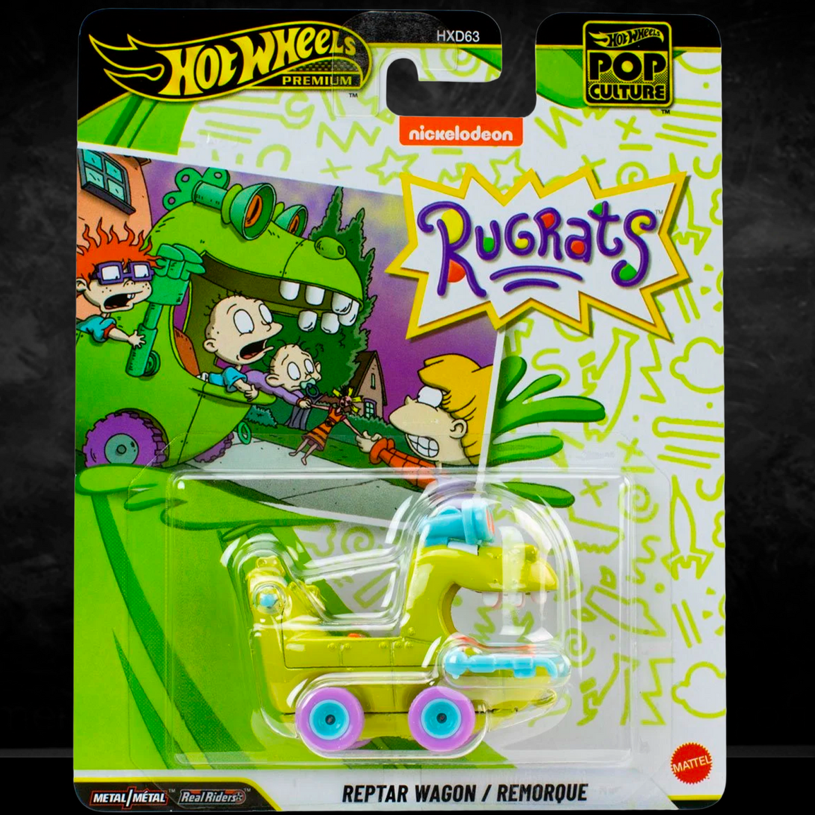 Hot Wheels Rugrats Reptar Car - Pop Culture 2026 Premium Die-Cast Vehicle
