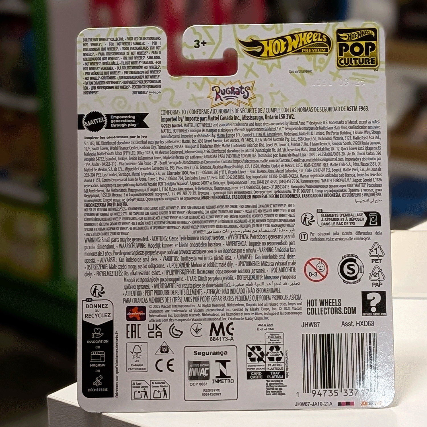 Hot Wheels Rugrats Reptar Car - Pop Culture 2026 Premium Die-Cast Vehicle