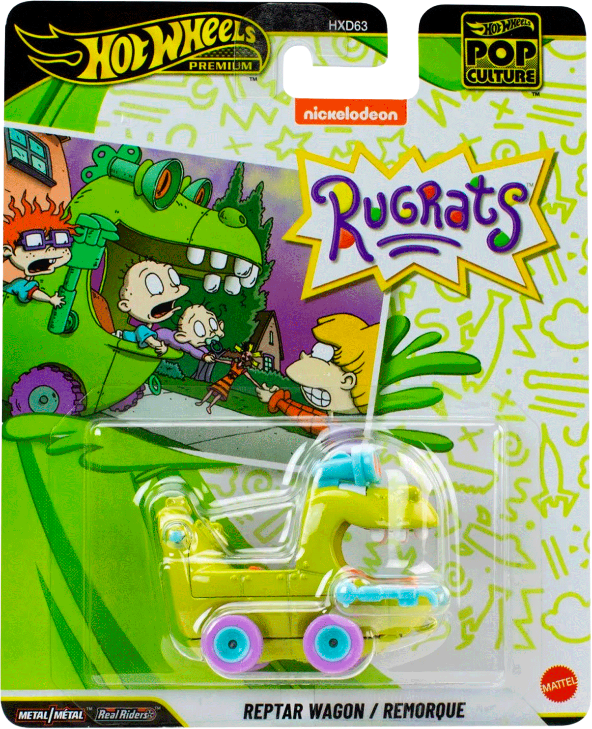 Hot Wheels Rugrats Reptar Car - Pop Culture 2026 Premium Die-Cast Vehicle