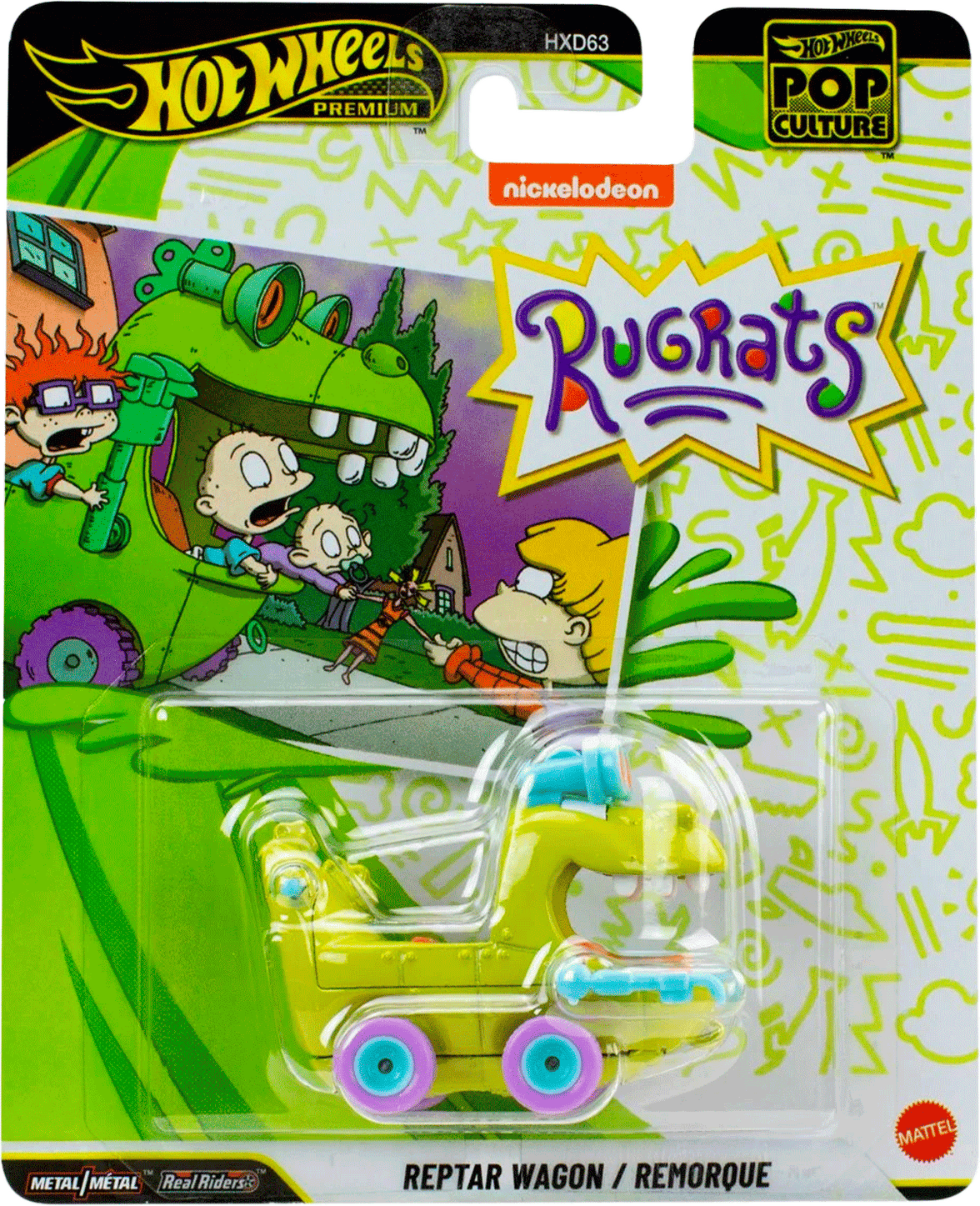 Hot Wheels Rugrats Reptar Car - Pop Culture 2026 Premium Die-Cast Vehicle