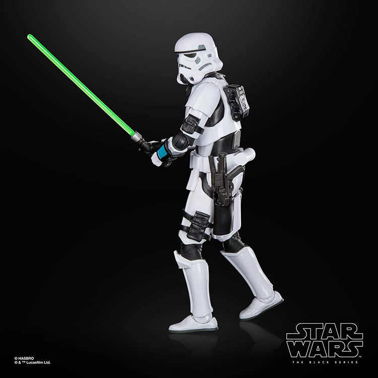 Star Wars Black Series Sergeant Kreel action figure with green lightsaber, detailed and fully articulated by Hasbro