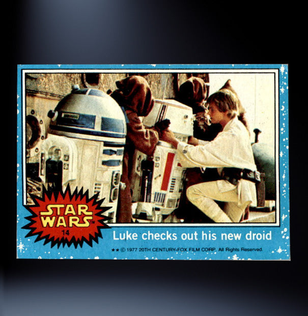 Image of #15 R2-D2 is left behind 1977 Topps Star Wars Trading Card
