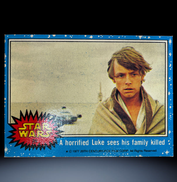 Image of #26 A horrified Luke sees family killed 1977 Topps Star Wars Trading Card