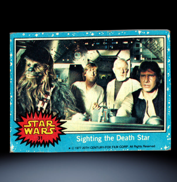 Image of #31 Sighting the Death Star 1977 Topps Star Wars Trading Card