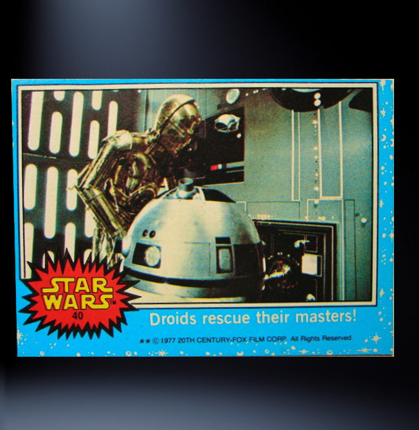 Image of #40 Droids rescue their masters! 1977 Topps Star Wars Trading Card