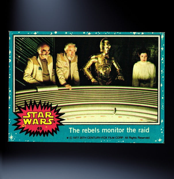 Image of #49 The rebels monitor the raid 1977 Topps Star Wars Trading Card