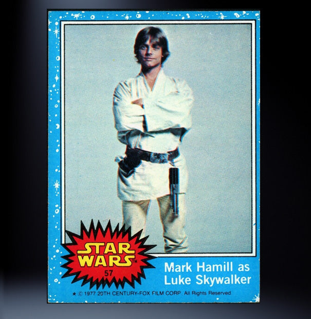 Image of #57 Mark Hamill as Luke Skywalker 1977 Topps Star Wars Trading Card