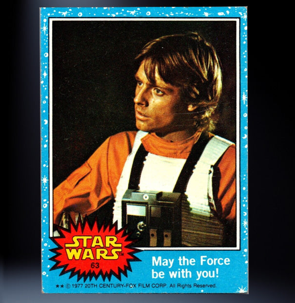 Image of #63 May the Force be with you 1977 Topps Star Wars Trading Card