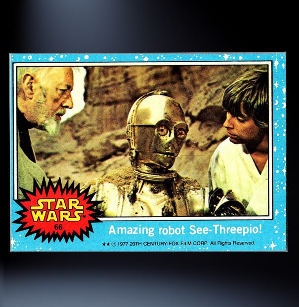 Image of #66 Amazing Robot C-3PO 1977 Topps Star Wars Trading Card