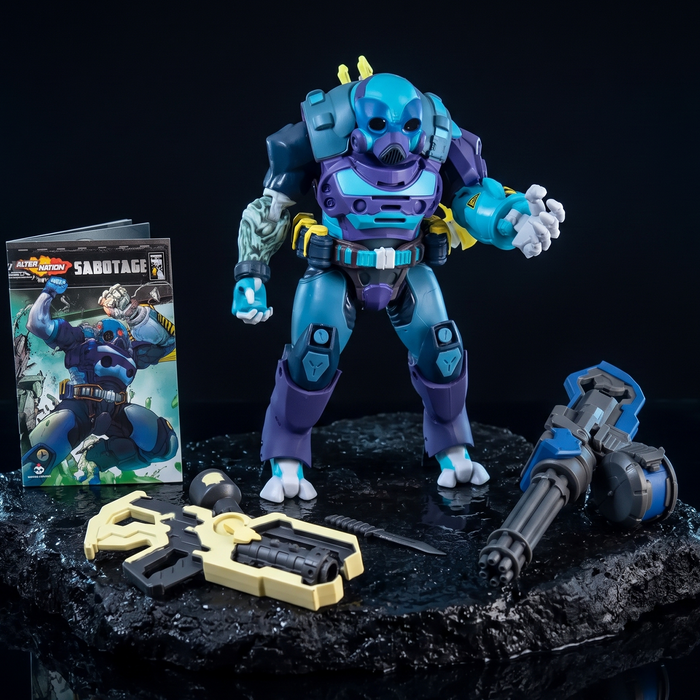 Sabotage 1:12 Scale 6" ReVAMP's Rogue Cyber-Soldier Action Figure by Altered Nation