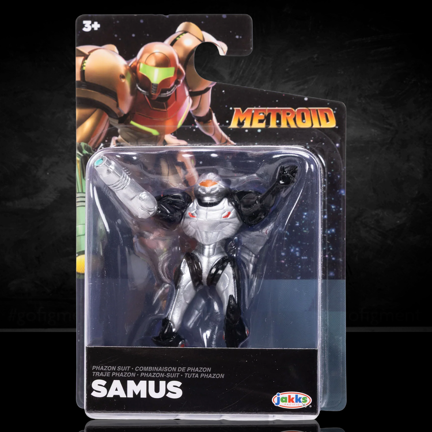 Metroid Prime 4-Pack of Figures 2.5 inch Metroid World of Nintendo 3 Points of Articulation by Go Figment Samus figure