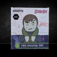 Handmade by Robots Scooby-Doo collectible vinyl figure of The Creeper in knit-style packaging box.