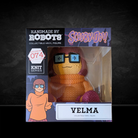 Handmade by Robots Velma Scooby-Doo collectible vinyl figure with knit fabric design in packaging