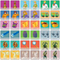 Scooby-Doo Memory-Matching game by Master Pieces featuring 36 colorful cards with characters and items from Mystery Inc.