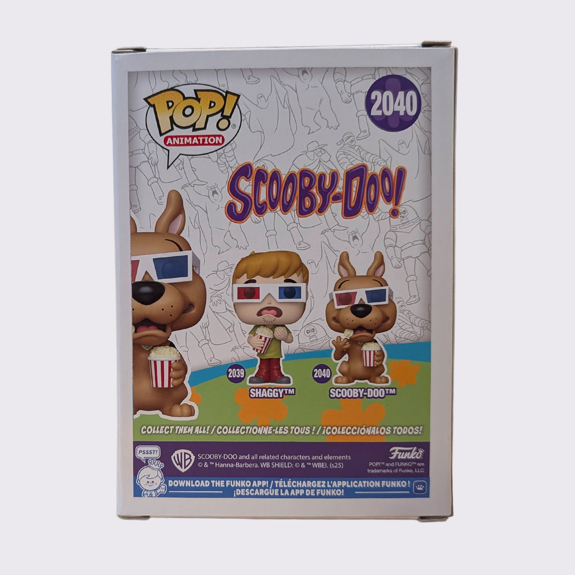 Scooby-Doo with Popcorn Funko Pop! Vinyl Figure #2040 New In Protector