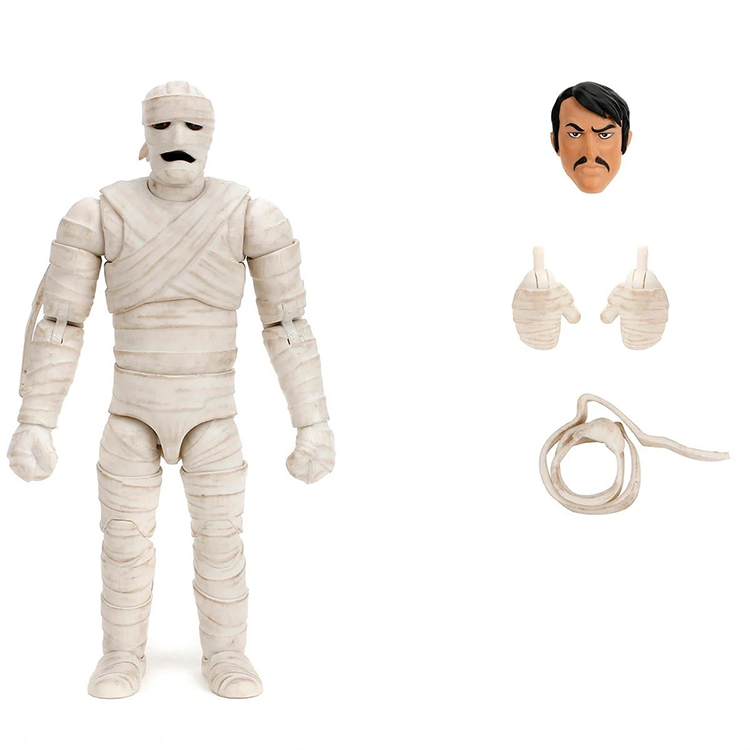 Scooby-Doo Mummy of Ankha 1:12 scale action figure by Jada Toys with interchangeable hands and Dr. Najib head sculpt