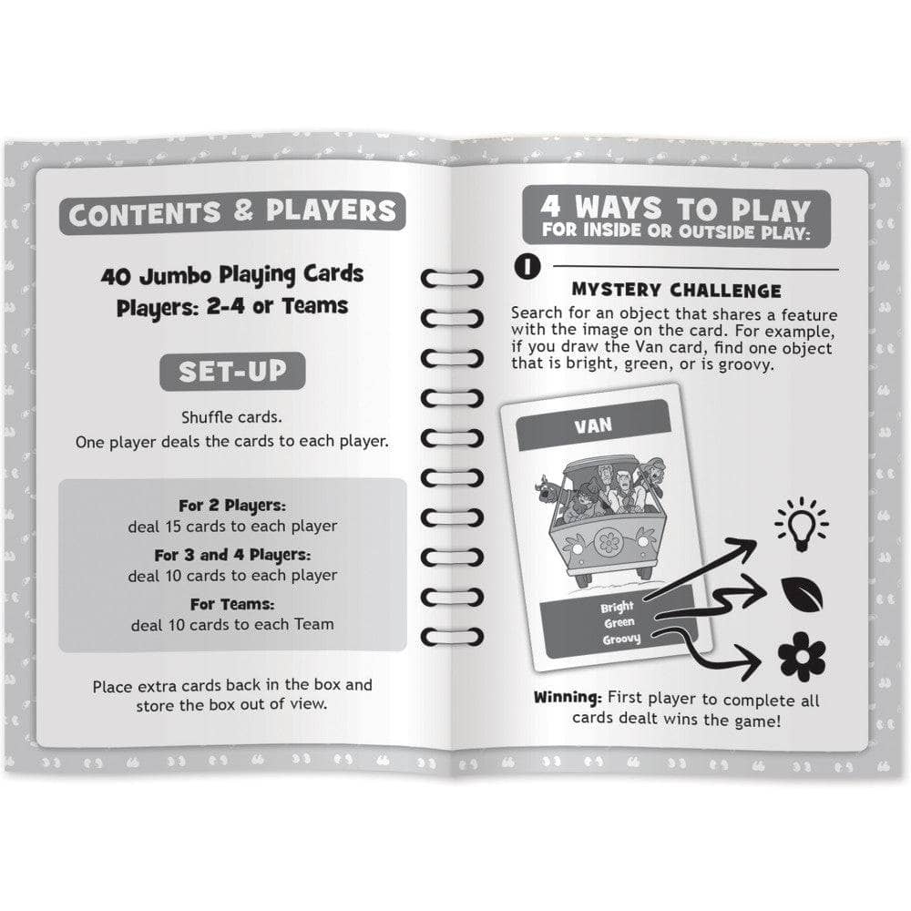 Scooby-Doo Scavenger Hunt Card Game MasterPieces Kids Game New
