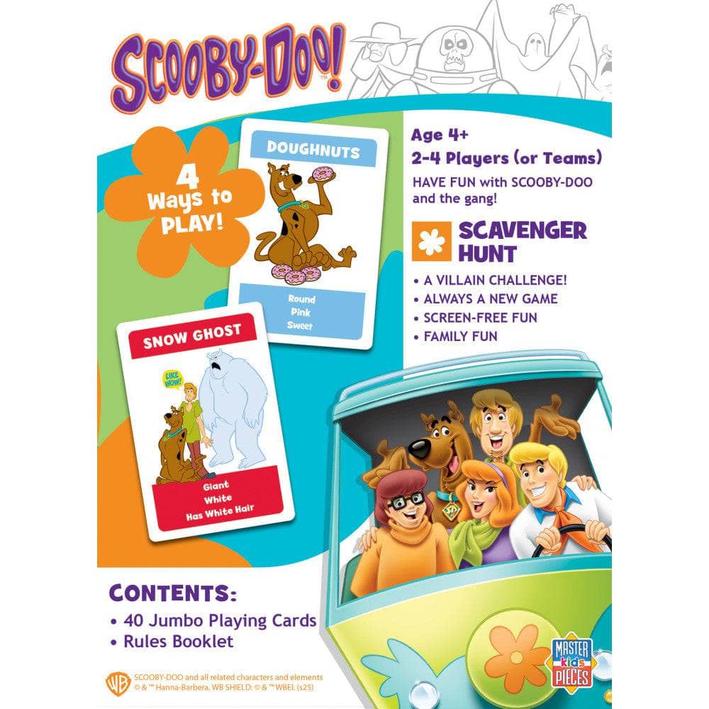 Scooby-Doo Scavenger Hunt Card Game MasterPieces Kids Game New
