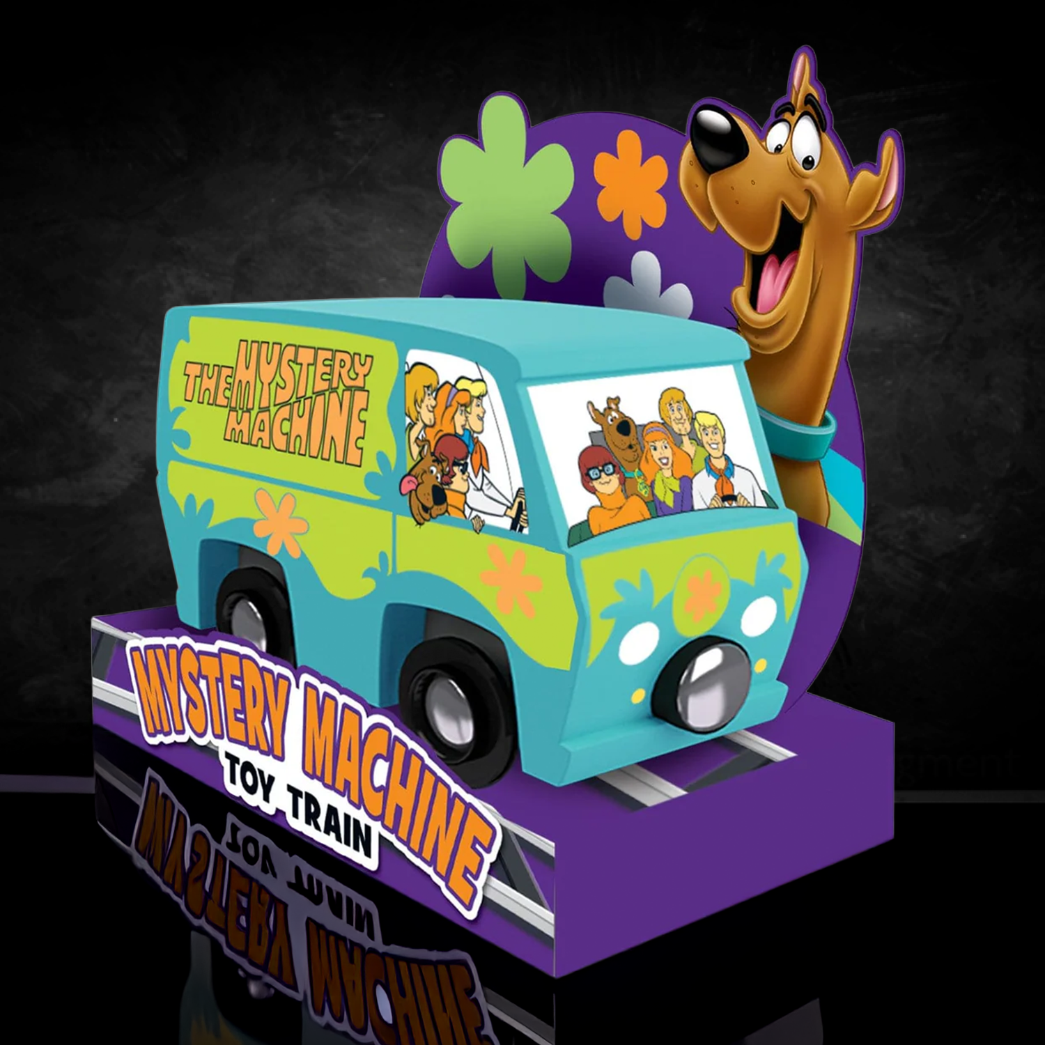 Scooby-Doo Mystery Machine Wood Toy Train MasterPieces Tracks New