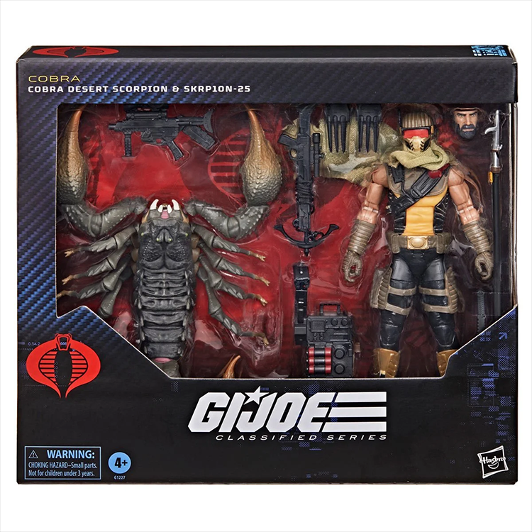 G.I. Joe Classified Series Cobra Desert Scorpion and SKRP10N-25 6-inch action figures by Hasbro in display box