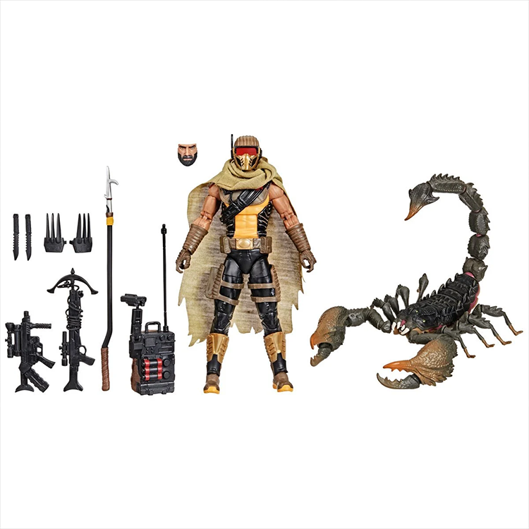 Hasbro G.I. Joe Cobra Desert Scorpion and SKRP10N-25 mechanical scorpion action figure set with accessories