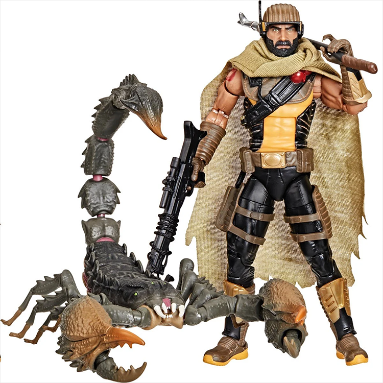 Hasbro G.I. Joe Classified Series Cobra Desert Scorpion figure with mechanical scorpion and detailed fabric cape