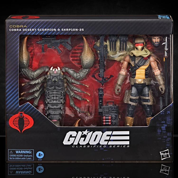 Hasbro G.I. Joe Classified Series Cobra Desert Scorpion and SKRP10N-25 6-inch action figures in packaging