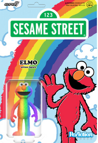 Elmo (Rainbow) – Sesame Street ReAction Exclusive U‑Pick Action Figure