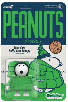 Snoopy – Peanuts ReAction Take Care Puffy Coat U‑Pick Action Figure