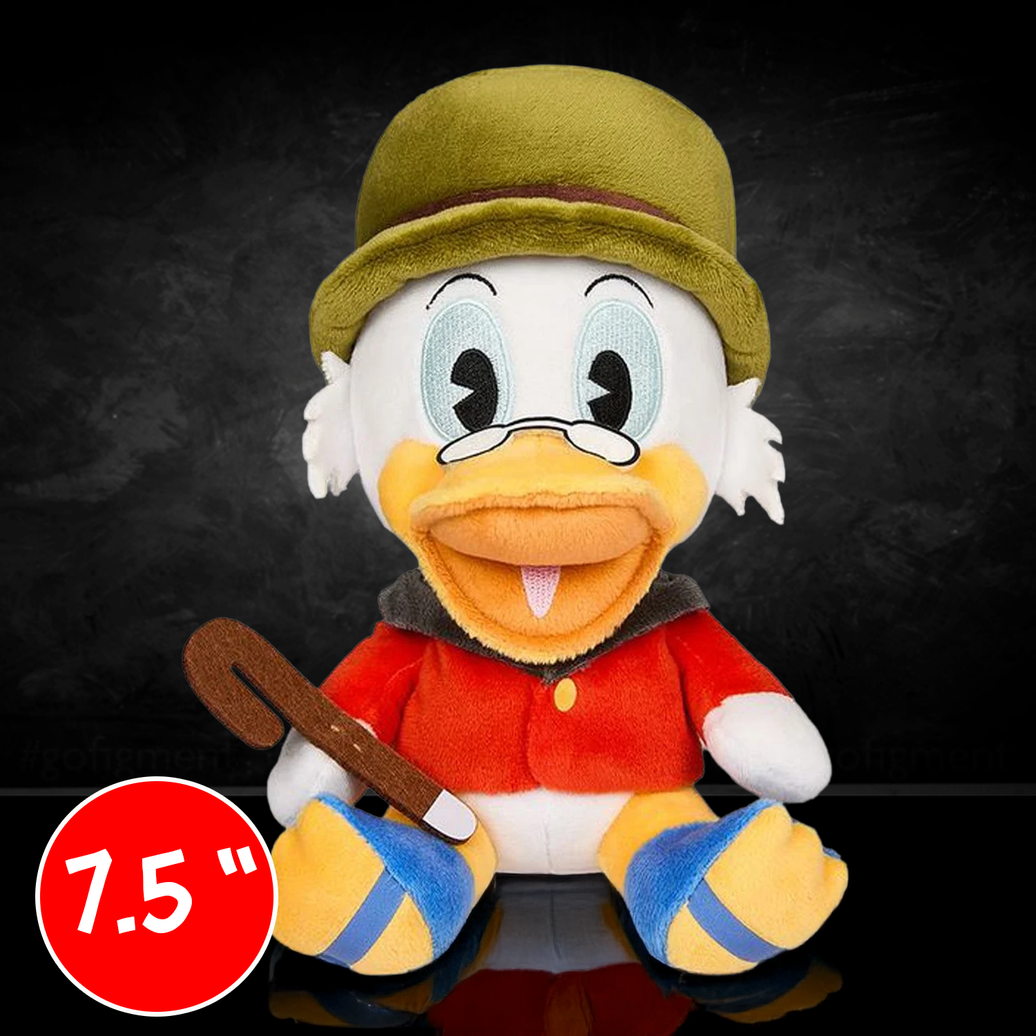 Scrooge McDuck DuckTales Disney Phunny Plush Kidrobot 7.5”